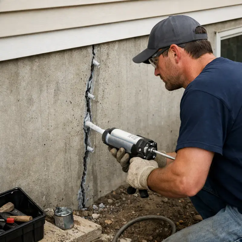 Foundation Crack Repair Edison