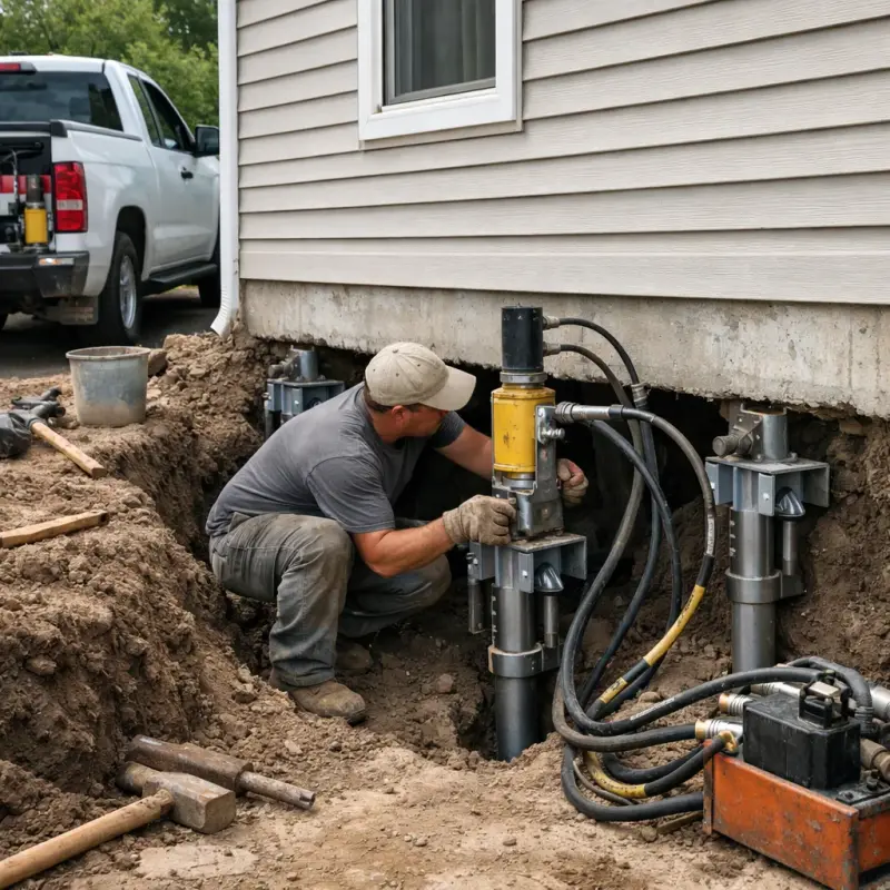 Helical Pier Installation Edison